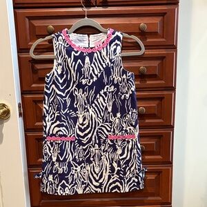 Lilly Pulitzer Navy and Pink Zebra Dress